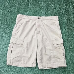 Carhartt Force Relaxed Fit Ripstop Cargo Work Shorts Mens 38 Beige BS3543-M